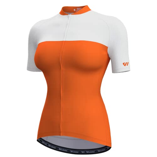 Lo.gas Fahrradtrikot Damen Kurzarm Atmungsaktiv Radtrikot Damen Kurzarm Fahrrad Trikots Mit Rückentaschen Orange-1 M Lo.gas Fahrradtrikot Damen Kurzarm Atmungsaktiv Radtrikot Damen Kurzarm Fahrrad Trikots Mit Rückentaschen Orange-1 M von Lo.gas