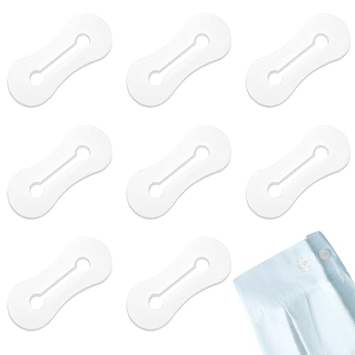 loghohu 8 Stück Manschettenknöpfe Herren Manschettenknopf Adapter für Manschettenknöpfe Klare Silikon Manschettenknopf Verlängerungen Für Herren Hemdanzug Manschettenknöpfe von loghohu