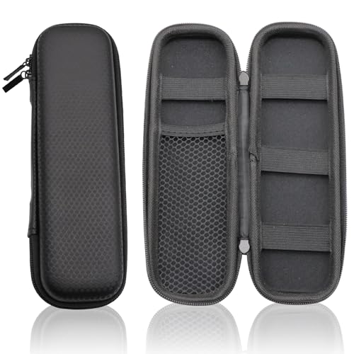 Federmäppchen Schwarz Federtasche Eva Stift Etui mit Reißverschluss und Ablagefach Schwarzes Mäppchen Klein Stiftetui für Büro Schule Bleistift Tasche für Apple Pencil Eingabestift Passend USB Kabel von lokxmve