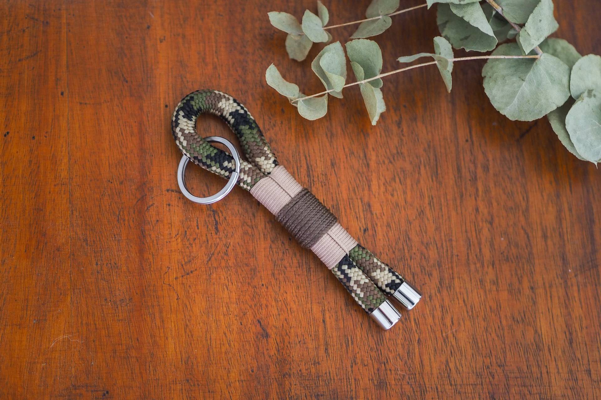 Schlüsselanhänger Aus Tau I Geschenk Camouflage Seil Handgemachter von lolaslittlecorner