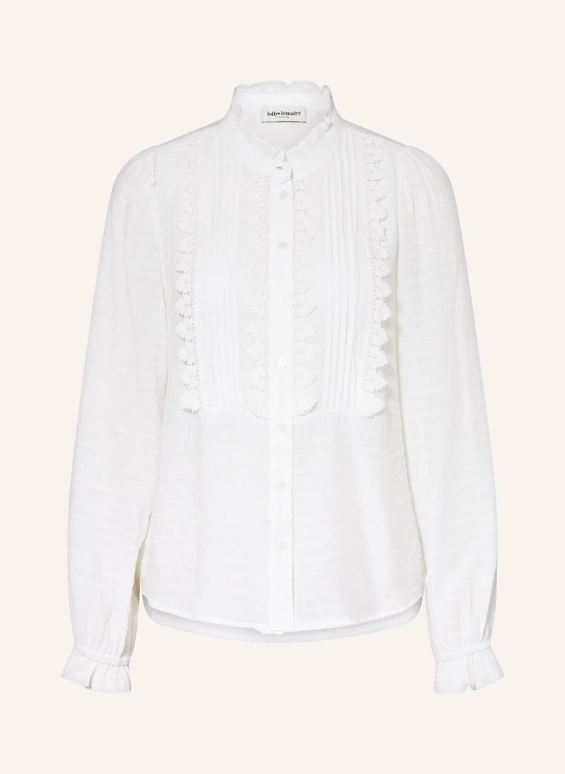 Lollys Laundry Hemdbluse Arielll Mit Spitze weiss von lollys laundry