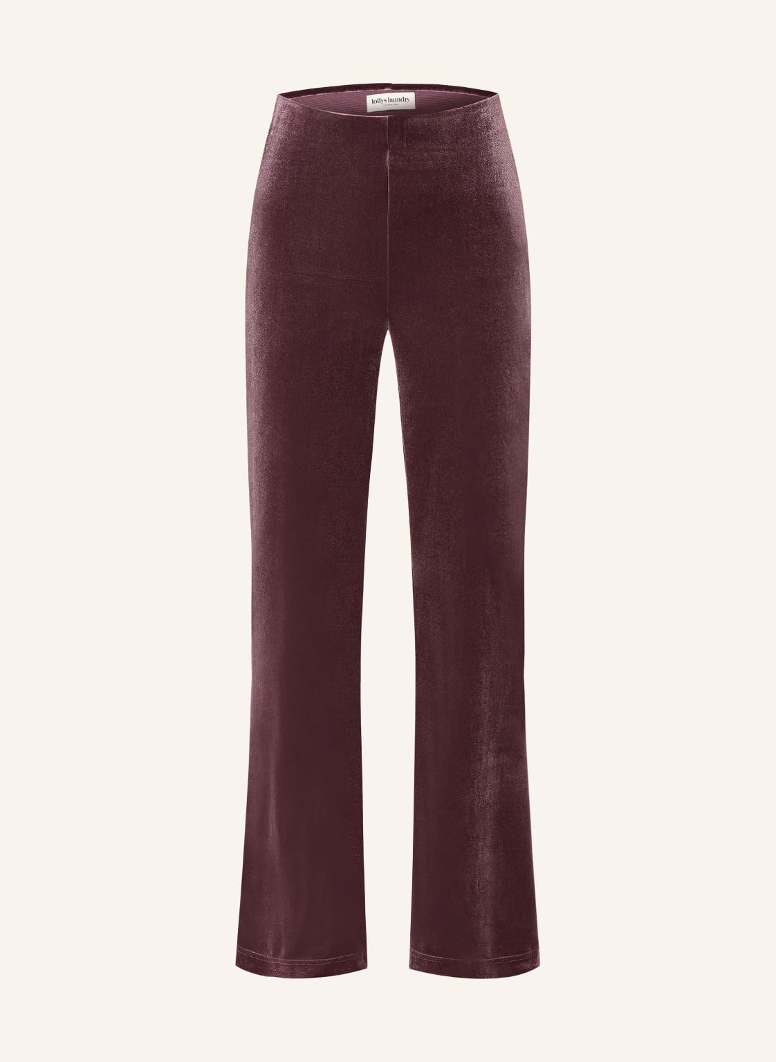 Lollys Laundry Marlenehose Caseyll Aus Samt lila von lollys laundry
