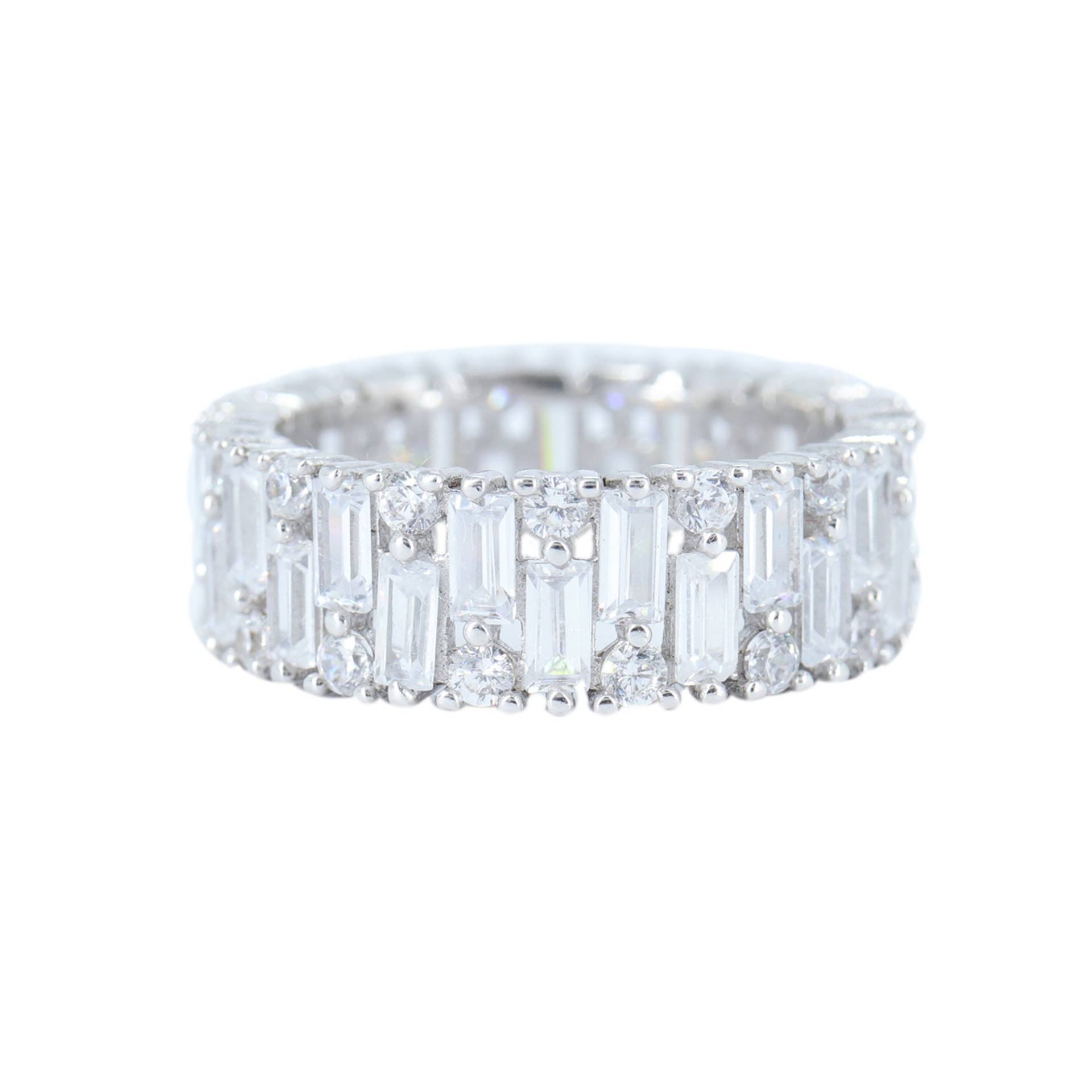 Diamant Band Ring, Eternity Cz Ehering, Statement Versprechen Ring Für Sie, Engagment von londonjewellers