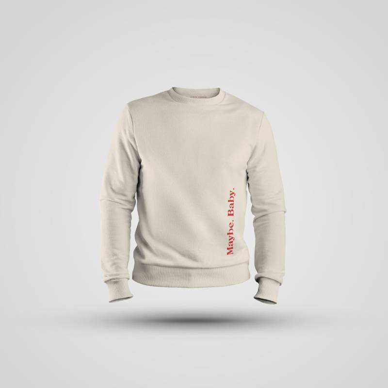 Vielleicht Baby - Premium Sweatshirt Handbedruckt in Deutschland Vielleicht Baby - Premium Sweatshirt Handbedruckt in Deutschland von londonmorningsshop
