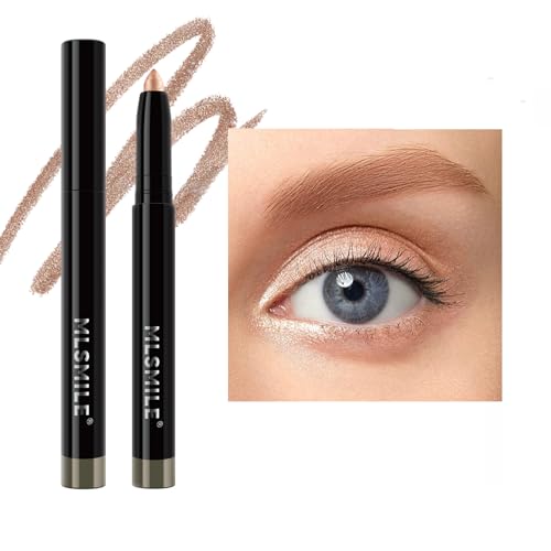 Eyeshadow Stick Highlighter-Lidschattenstift, Hochpigmentierte Creme,Eyeliner,Schimmernder drehbarer Lidschattenstift, Lang haftender, wasserfester Lidschatten Makeup Pen Werkzeug (#2) von longyier