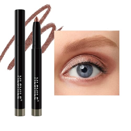 Eyeshadow Stick Highlighter-Lidschattenstift, Hochpigmentierte Creme,Eyeliner,Schimmernder drehbarer Lidschattenstift, Lang haftender, wasserfester Lidschatten Makeup Pen Werkzeug (#3) von longyier