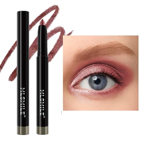 Eyeshadow Stick Highlighter-Lidschattenstift, Hochpigmentierte Creme,Eyeliner,Schimmernder drehbarer Lidschattenstift, Lang haftender, wasserfester Lidschatten Makeup Pen Werkzeug (#4) von longyier