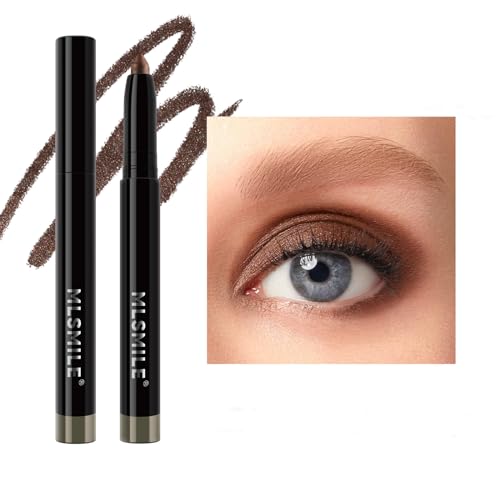 Eyeshadow Stick Highlighter-Lidschattenstift, Hochpigmentierte Creme,Eyeliner,Schimmernder drehbarer Lidschattenstift, Lang haftender, wasserfester Lidschatten Makeup Pen Werkzeug (#7) von longyier