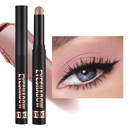 Lidschatten Stift, Matt und Schimmernder Augen Make up Set, Wasserfest & Langanhaltender Augenaufheller Highlighter Makeup Lidschattenstift Buntstift (#11) von longyier