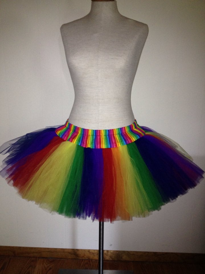 Erwachsene Regenbogen Tutu Clown Kostüm Halloween Tutu Pride Rock von lookatmybooties