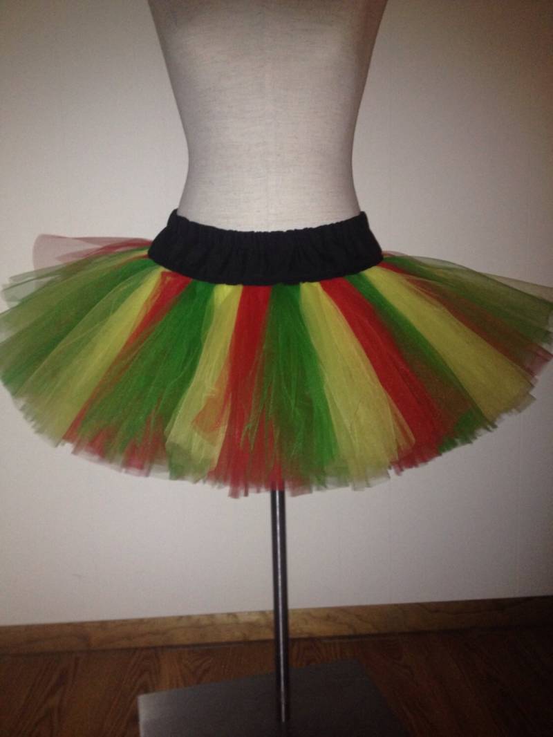 Erwachsene Tutu Reggae Rot Gelb Und Grün Plus Größe von lookatmybooties