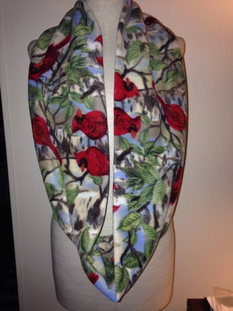 Kardinal Vogel Liebhaber Fleece Infinity Schal Loop von lookatmybooties