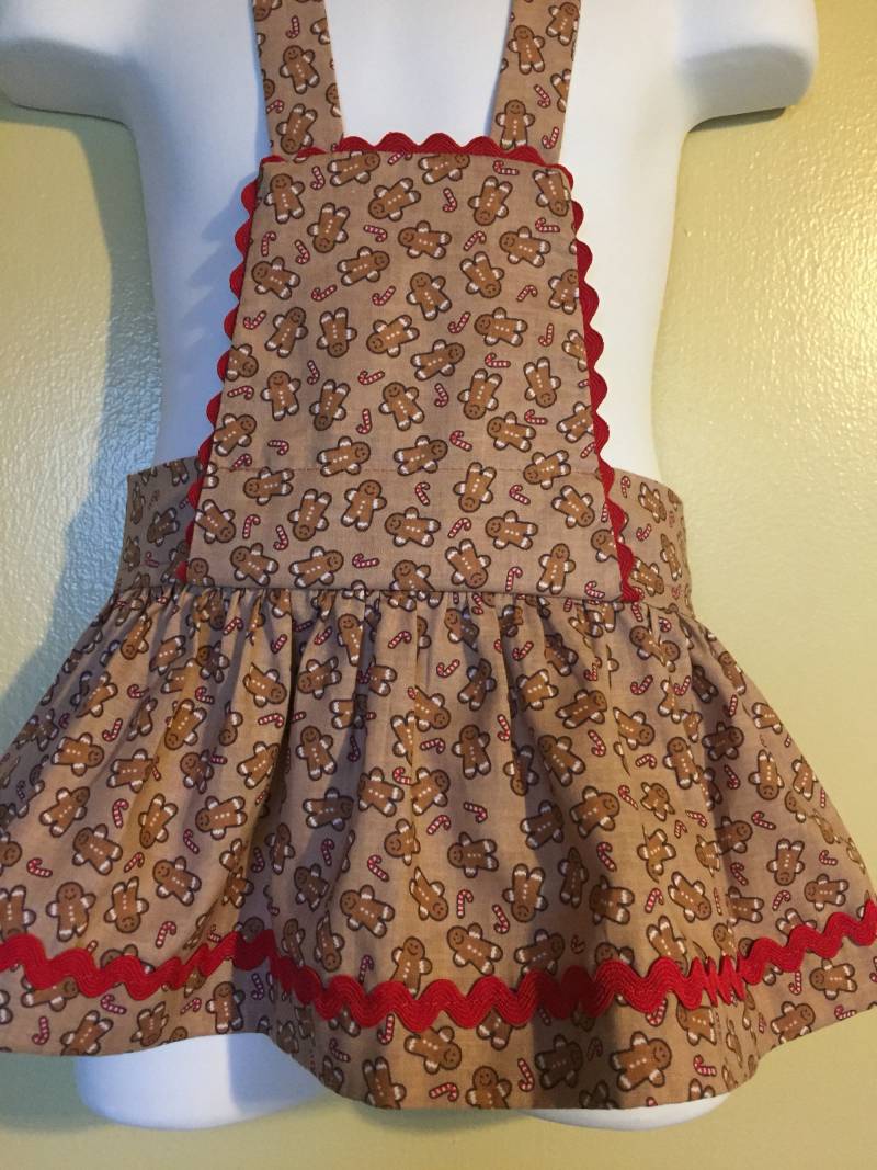 Mädchen Lebkuchenmann Weihnachtsbäckerei Schürze von lookatmybooties