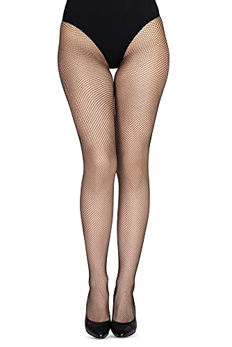 looksy Damen Netzstrumpfhose Schwarz Strümpfe Netzstrumpfhose für Damen Medium Small Mesh Pattern Sexy Look von looksy