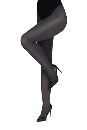 looksy Damen-Strumpfhose Dick Natürlich Einfarbig Büro Lässig Glänzend Klassisch Basic Langlebig Unterstützend 100 Denier Blickdicht Modisch, Antracite L looksy Damen-Strumpfhose Dick Natürlich Einfarbig Büro Lässig Glänzend Klassisch Basic Langlebig Unterstützend 100 Denier Blickdicht Modisch, Antracite L von looksy