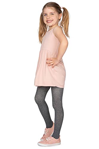 looksy Warme undurchsichtige Strumpfhose für Mädchen leichtfüßige schlichte dickes Schuluniform-Tanzkleid-Zubehör, Melange 11/12 Jahre (146/152 cm) von looksy