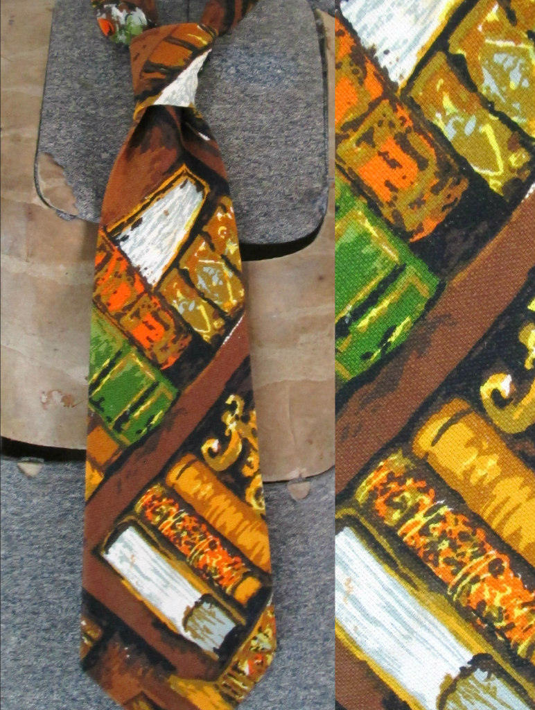 Bücherliebende Borke Mod Krawatte // Vintage 1970S Bunte Professor Bücherliebende Borke Mod Krawatte // Vintage 1970S Bunte Professor von looseendsvintage