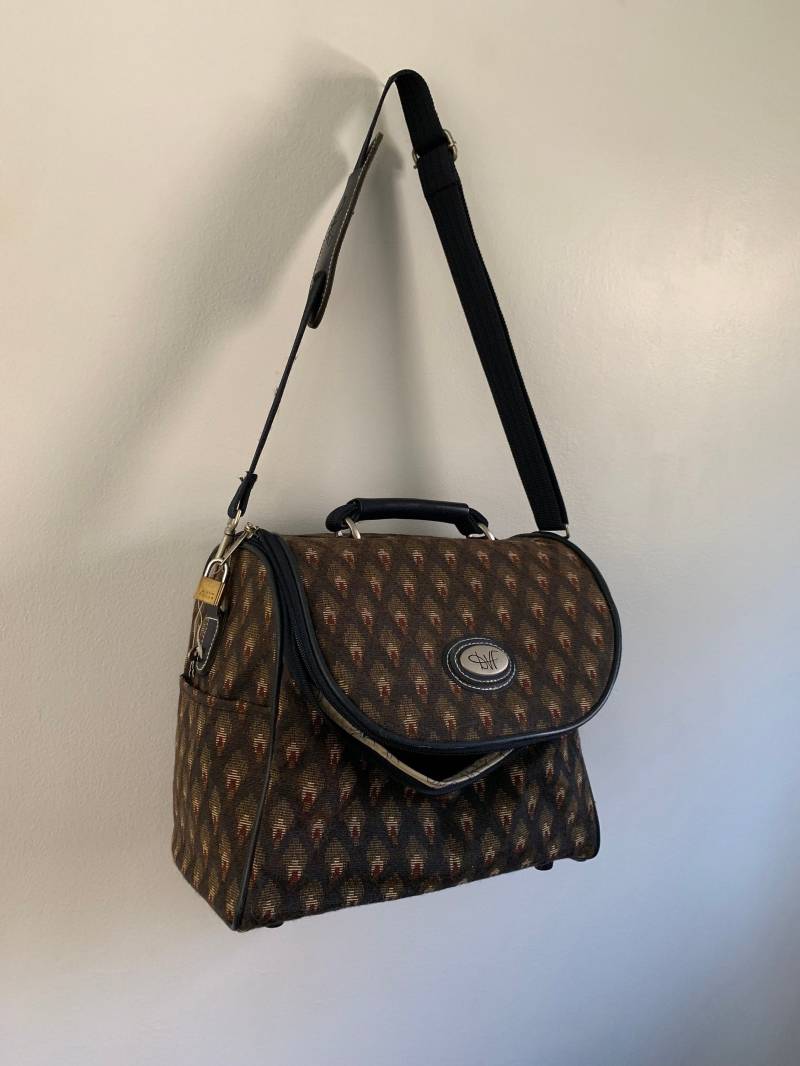 Diane Von Fürstenberg Overnighter Gepäck // Vintage Edvf Kosmetik-Reisetasche Diane Von Fürstenberg Overnighter Gepäck // Vintage Edvf Kosmetik-Reisetasche von looseendsvintage