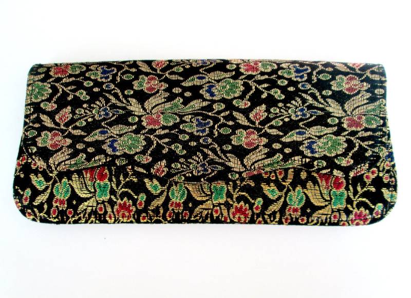 Gold Brokat Umschlag Clutch Abendtasche/Vintage Antik Handriemen Geldbörse Gold Brokat Umschlag Clutch Abendtasche/Vintage Antik Handriemen Geldbörse von looseendsvintage
