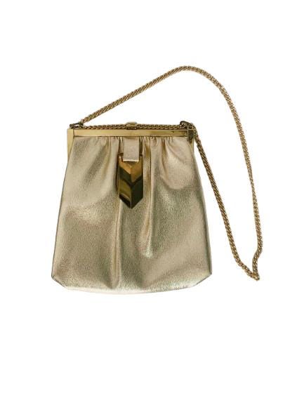 Mcm 60Er Jahre Gold Kunstleder Handtasche Kette Schultergurt Mcm 60Er Jahre Gold Kunstleder Handtasche Kette Schultergurt von looseendsvintage