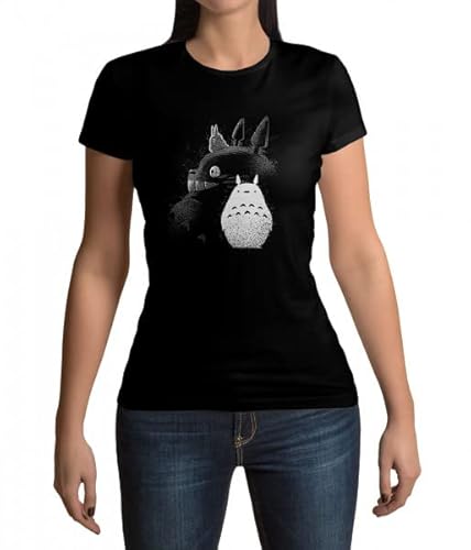 lootchest - Inking Totoro - Damen T-Shirt M - schwarz von lootchest