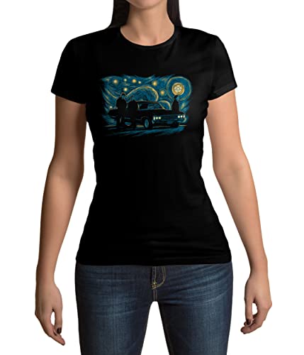 lootchest - Supernatural Night - Damen T-Shirt S - schwarz von lootchest