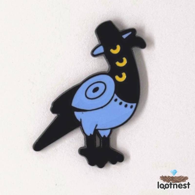 Emaille Pin "Coole Taube Mit Hut" | K-Pop Dämonenjäger Inspiriert Lustiges Cartoon-Zubehör Geschenk Für Anime & Fans von lootnest