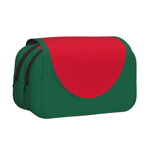 lootpe Federmäppchen, Motiv: Flagge von Bangladesch, großes Fassungsvermögen, Markertasche, Schreibwaren-Organizer-Tasche, tragbare Büro-Stifttasche von Lootpe