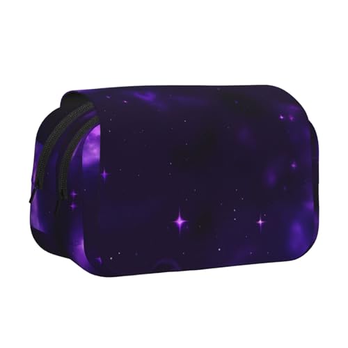 lootpe Federmäppchen, Motiv: Galaxie, Sternenhimmel, großes Fassungsvermögen, Markertasche, Schreibwaren-Organizer-Tasche, tragbare Büro-Stifttasche von lootpe