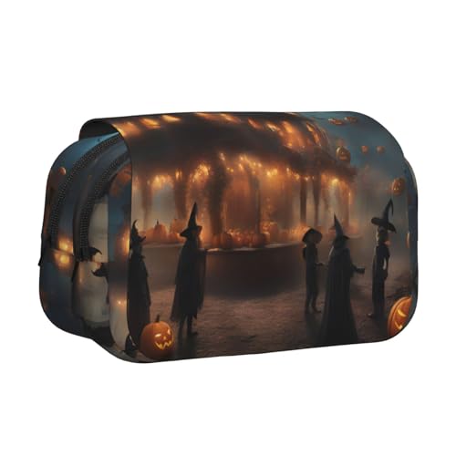 lootpe Federmäppchen für Halloween, Karneval, Party, großes Fassungsvermögen, Markertasche, Schreibwaren-Organizer-Tasche, tragbare Büro-Stifttasche von Lootpe