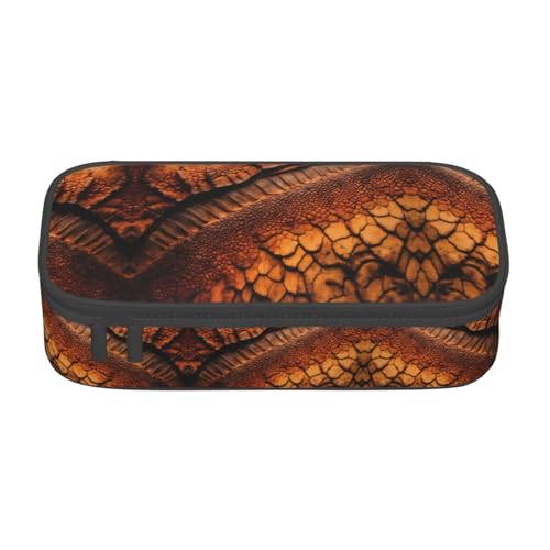 lootpe Federmäppchen mit Dinosaurier-Muster, großes Fassungsvermögen, Bürobedarf-Organizer, tragbare Stifttasche für Büro von Lootpe