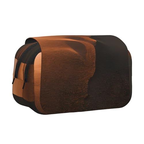 lootpe Federmäppchen mit Sanddünen-Aufdruck, großes Fassungsvermögen, Markertasche, Schreibwaren-Organizer-Tasche, tragbare Büro-Stifttasche von lootpe