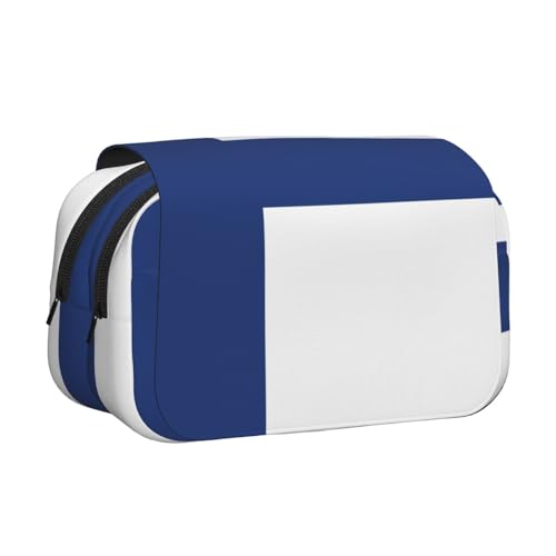 lootpe Federmäppchen mit finnischer Flagge, großes Fassungsvermögen, Markertasche, Schreibwaren-Organizer-Tasche, tragbare Büro-Stifttasche von Lootpe