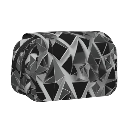 lootpe Federmäppchen mit geometrischem Figurendruck, großes Fassungsvermögen, Markertasche, Schreibwaren-Organizer-Tasche, tragbare Büro-Stifttasche von lootpe