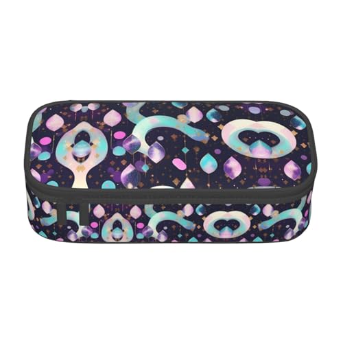 lootpe Federmäppchen mit glitzerndem hübschem Muster, großes Fassungsvermögen, Bürobedarf-Organizer, tragbare Stifttasche für Büro von Lootpe