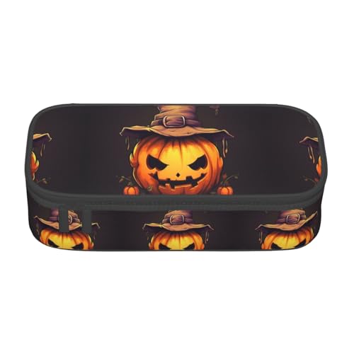 lootpe Federmäppchen mit niedlichem Kürbis-Druck, großes Fassungsvermögen, Büro-Schreibwaren-Organizer, tragbare Stifttasche für Büro von Lootpe