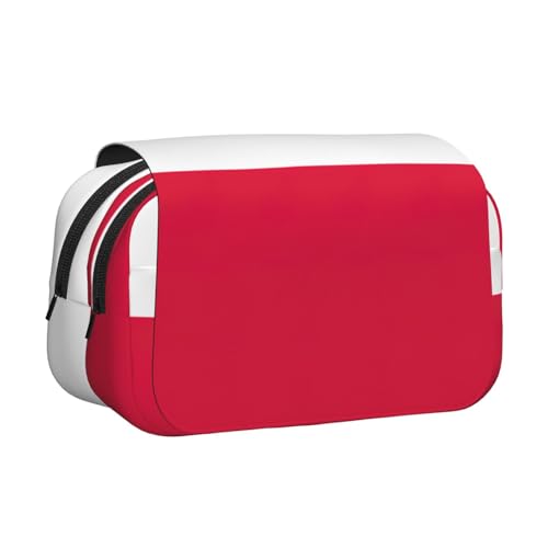 lootpe Federmäppchen mit polnischer Flagge, großes Fassungsvermögen, Markertasche, Schreibwaren-Organizer-Tasche, tragbare Büro-Stifttasche von Lootpe