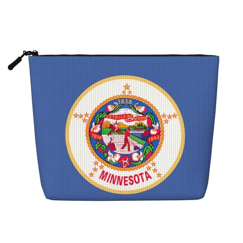 lootpe Minnesota Reise-Make-up-Tasche, große Kapazität, Kosmetiktasche für Damen, tragbare Kosmetiktasche, Kulturbeutel von Lootpe