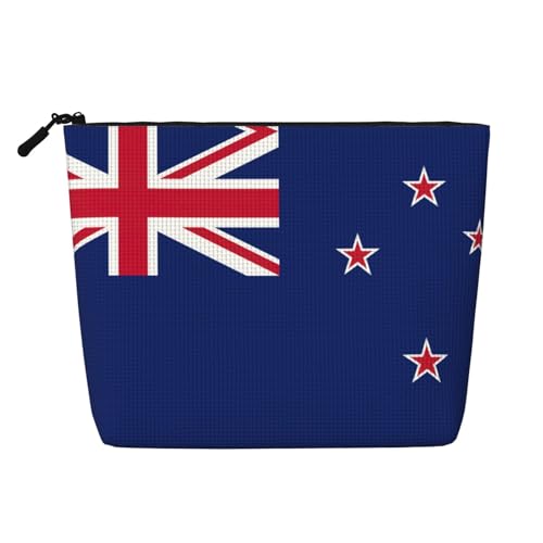 lootpe Reise-Make-up-Tasche mit neuseeländischer Flagge, große Kapazität, Kosmetiktasche für Damen, tragbare Kosmetiktasche, Kulturbeutel von Lootpe