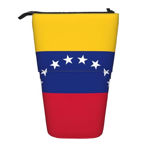lootpe Teleskop-Federmäppchen mit Flagge von Venezuela, Pop-Up-Federmäppchen, Stand-up-Stifthalter, niedliches Stifteetui, Federmäppchen von lootpe