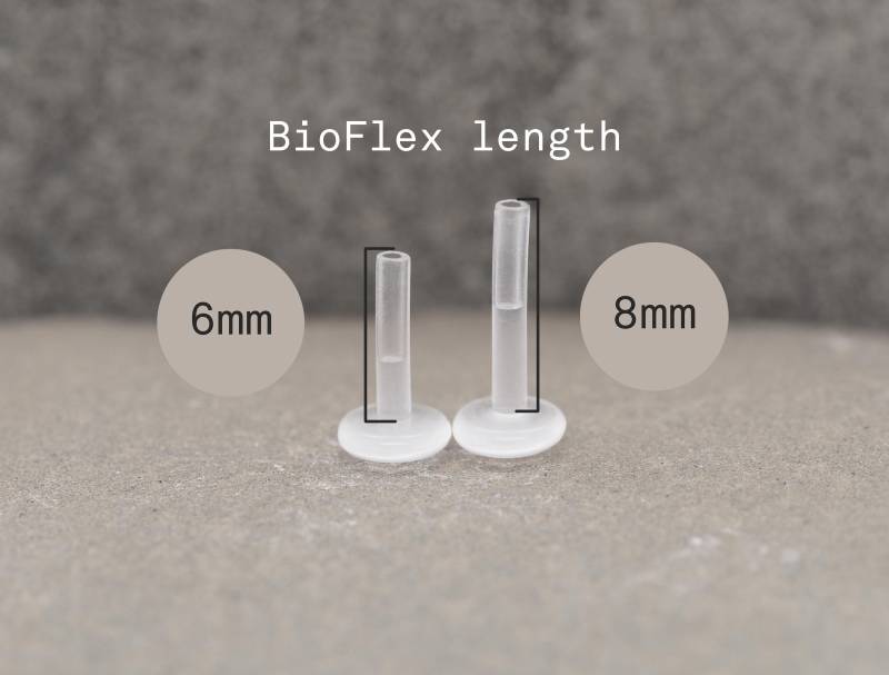Bioflex 16G | 1.2 Mm/Fügen Sie Ihrer Bestellung Zusätzliches Hinzu Einschieben von lopicNosePiercing
