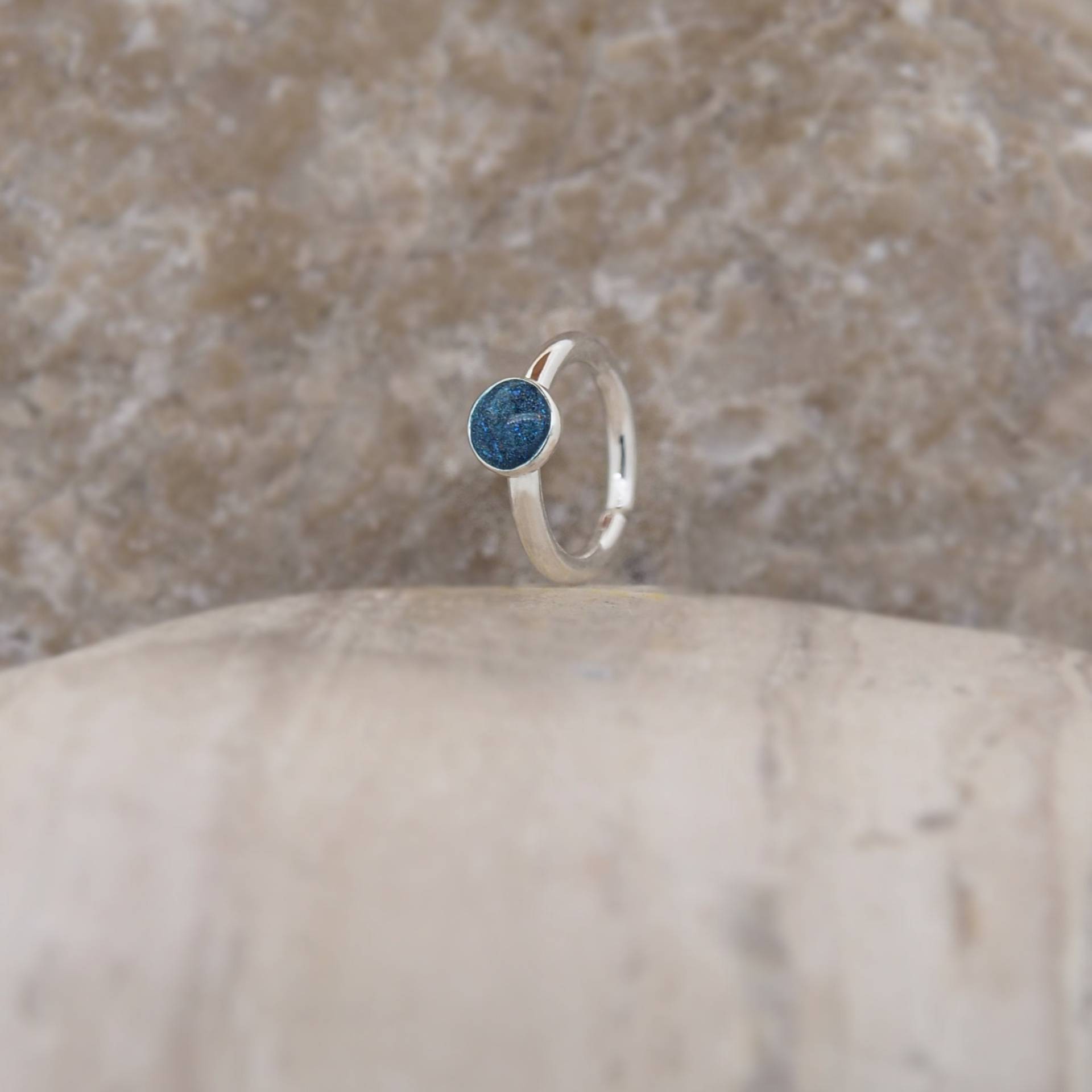 Nasenring Knorpel Ohrring Helix Daith Tragus Piercing Sterling Silber Blaue Emaille von lopicNosePiercing