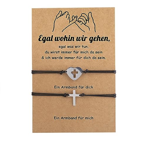 lorajewel Armbänder für Damen Armband Freundschaftsarmband Armbänder für Männer Partnerarmband verstellbare Armbänder Freund Freundin Paar Schmuck Schmuck von lorajewel