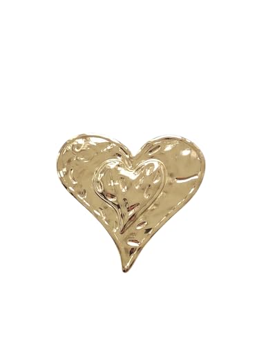 Brosche Anstecknadel Herz Brosche Anstecknadel Herz & Liebe Gold von lordies