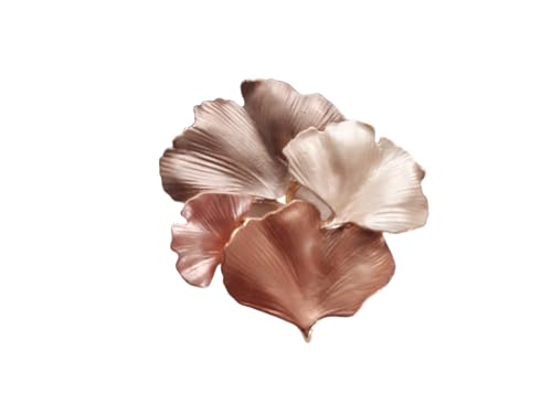 Brosche Magnetbrosche Schal Bekleidung Poncho Textilschmuck Ginkgoblatt Ginkgo Beige - Rost - Gold von lordies