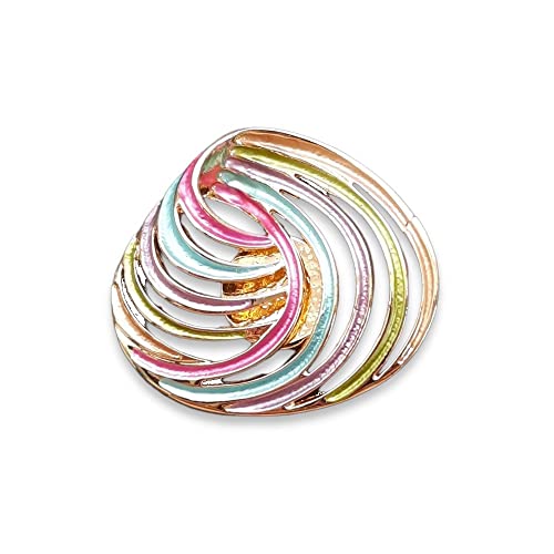 lordies Gold Brosche Magnetbrosche Schal Bekleidung Poncho Textilschmuck - Mehrfarbig von lordies