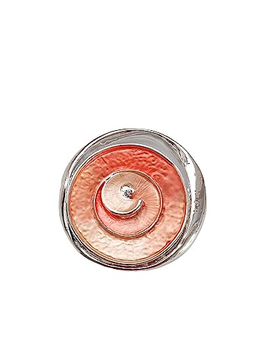 Brosche Magnetbrosche Schal Bekleidung Poncho Textilschmuck Silber - Orange von lordies