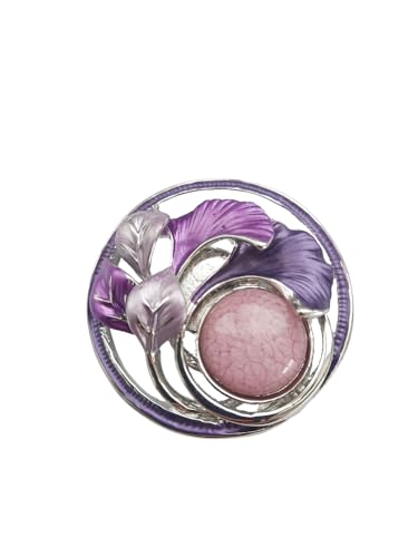 Brosche Magnetbrosche Schal Clip, Poncho Taschen Stiefel Ginkgoblatt Schmuckstein, Lilatöne Brosche Magnetbrosche Schal Clip, Poncho Taschen Stiefel Ginkgoblatt Schmuckstein, Lilatöne von lordies