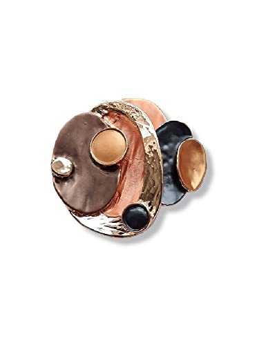 lordies Gold Magnetbrosche Schal Clip Bekleidung Poncho Taschen Stiefel - Braun Gelb Blau von lordies