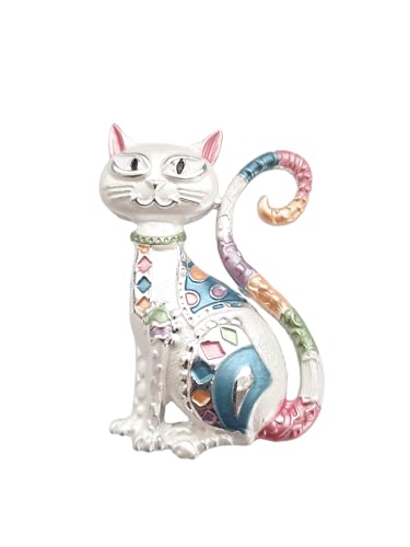 Brosche Magnetbrosche Schal Clip Bekleidung Poncho Taschen Stiefel Katze Weiß von lordies